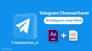 Telegram channel Revel | Mogrt & Ae Template | Telegram Lower Thired
